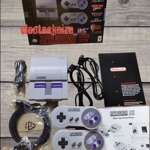 NEW SNES Super Nintendo Mini Entertainment System, 21 Games + 2 Controllers